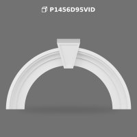 Decorative Polyurethane Round Arch Model with Keystone