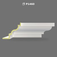 Polyurethane Facade Cornice and Roof Soffit Profile P1460