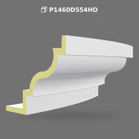Polyurethane Curved Arch Molding and Decorative Cornice