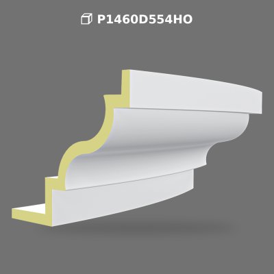 Polyurethane Curved Arch Molding and Decorative Cornice