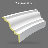 Polyurethane Curved Arch Segment for Interior and Exterior Decor