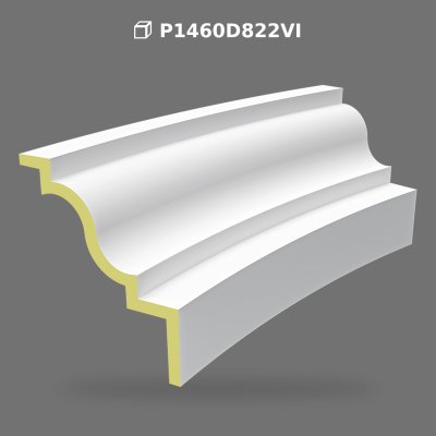 Polyurethane Curved Arch Segment for Interior and Exterior Decor