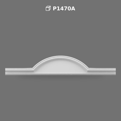Polyurethane Curved Door and Window Pediment Crown Profile