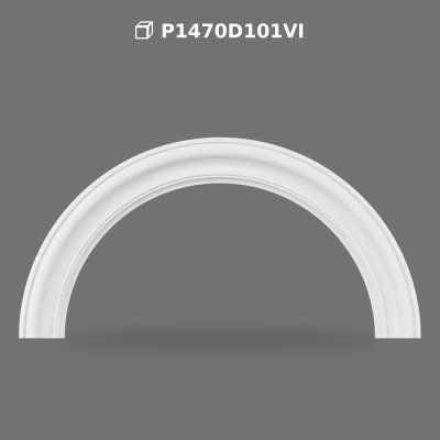 Polyurethane Decorative Semi Circular Archway Profile