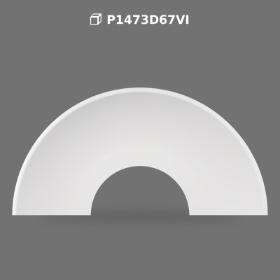 Poliüretan Arched Doorway Frame and Wall Decor Model