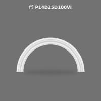 Polyurethane Decorative Arch Trim and Round Window Frame