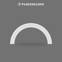 Polyurethane Round Arch Frame Model for Doors and Windows