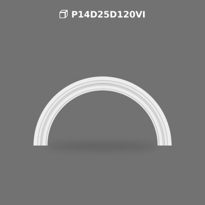 Polyurethane Round Arch Frame Model for Doors and Windows