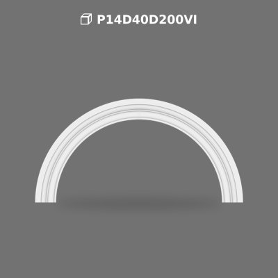 Poliüretan Decorative Round Arch Molding
