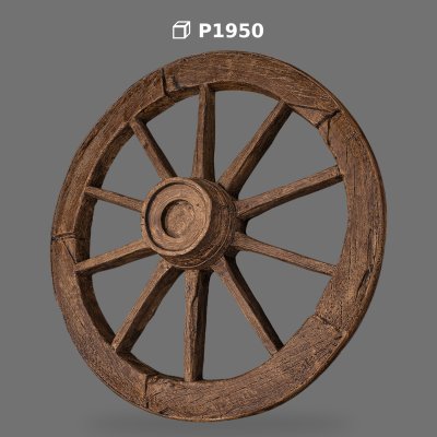 Polyurethane Rustic Wagon Wheel Wall and Ceiling Ornament