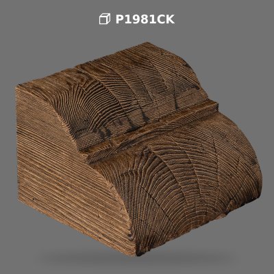 Poliüretan Wood Look Beam Bracket Corbel P1981CK Model