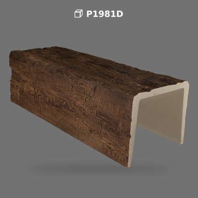 Decorative Polyurethane Faux Wood Beam Profile