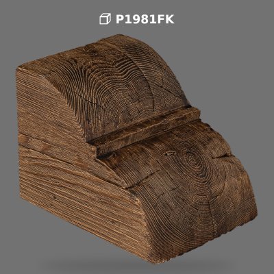 Rustic Wood Effect Polyurethane Corbel Design P1981FK