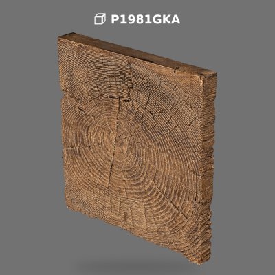 Polyurethane Faux Wood Beam End Cap Rustic Plate