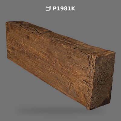 Rustic Polyurethane Wood Beam Model for Ceiling Decoration