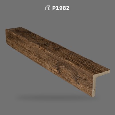 Poliüretan Decorative Wood-Look Corner Beam