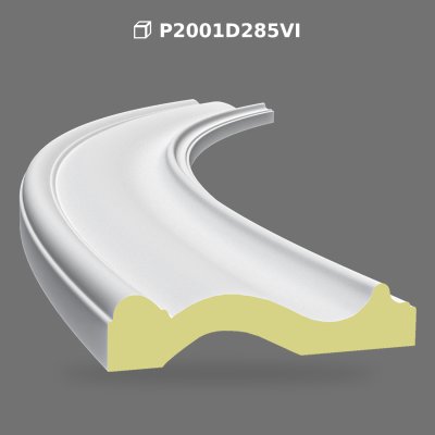 Poliüretan Smooth Curved Arch Wall and Door Moulding