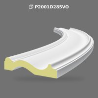Poliüretan Round Arch Molding and Curved Frame Decor