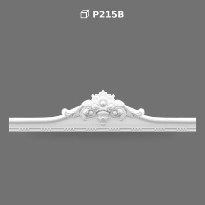 Poliüretan Decorative Overdoor Pediment Crown