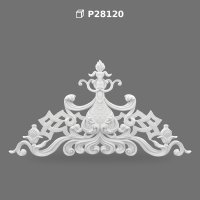 Polyurethane Decorative Wall Pediment Carved Motif