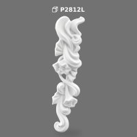 Polyurethane Decorative Floral Scroll Wall Ornament