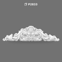 Polyurethane Classical Carved Pediment Crown