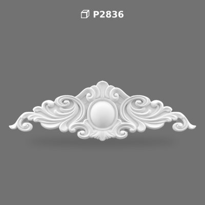 Polyurethane Pediment Crown Wall Decor Model