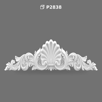 Poliüretan Classical Pediment and Overdoor Ornament