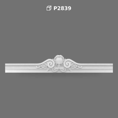 Polyurethane Decorative Overdoor Pediment and Window Crown