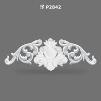 Poliüretan Decorative Pediment Crown P2842