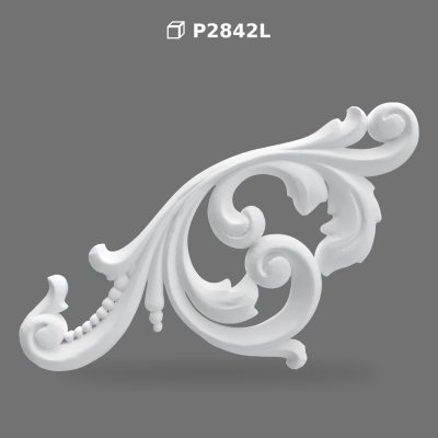 Decorative Polyurethane Pediment Crown Overdoor Ornament