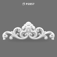 Polyurethane Decorative Pediment Overdoor Ornament Model