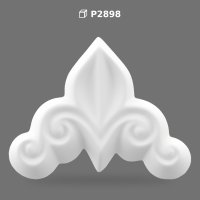 Polyurethane Decorative Corner Ornament Classic Applique