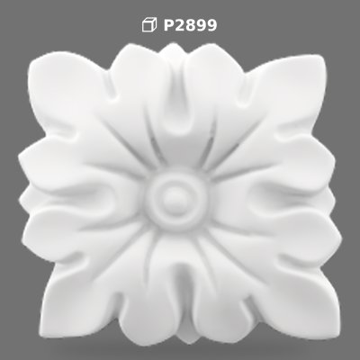 Poliüretan Decorative Flower Rosette Ornament P2899