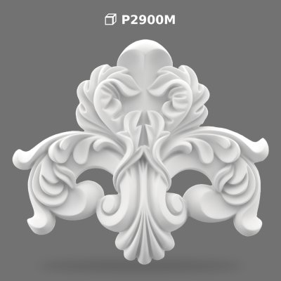 Polyurethane Classic Baroque Motif Wall Ornament