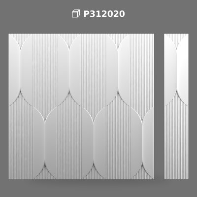 Polyurethane Decorative Fluted Decupe Wall Panel Model
