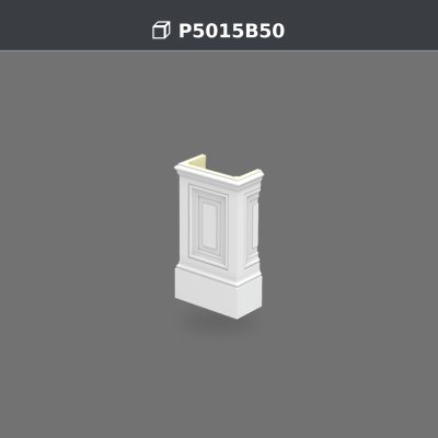 8x17x30 cm Pilaster Column Base | Polyurethane decoration product
