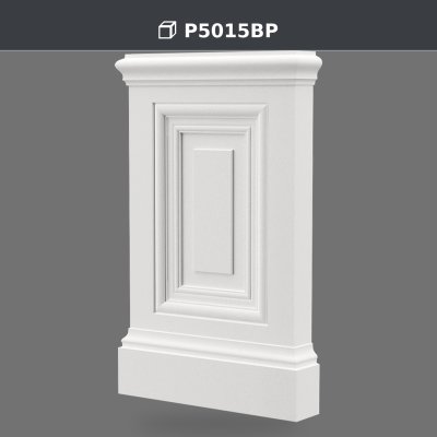Polyurethane Pilaster Column Base Profile 4x17x30 cm