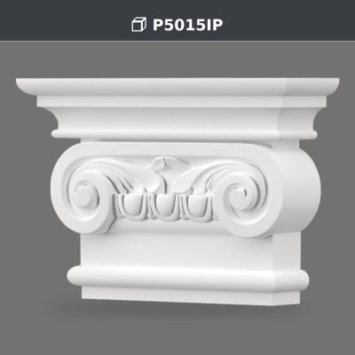 Polyurethane Ionic Pilaster Capital Column Decor Model