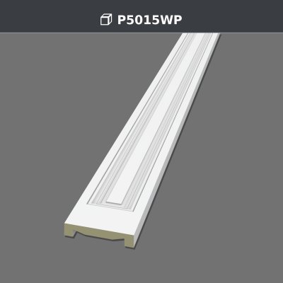 Polyurethane Flat Pilaster Column Wall Panel Design