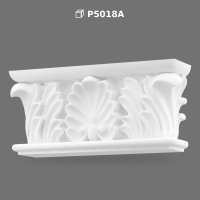 Polyurethane Pilaster Capital Flat Column Head Decor