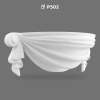 Polyurethane Architectural Drapery Swag Ornament
