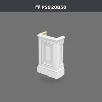 Polyurethane Pilaster Base Plinth 11 x 22 x 36 cm