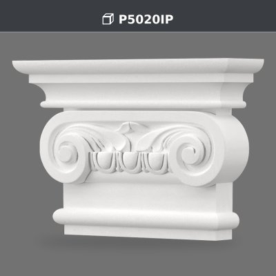 Polyurethane Ionic Pilaster Capital Column Head