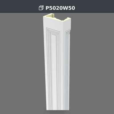 10x20x240 cm Polyurethane Decoration Material Pilaster Column