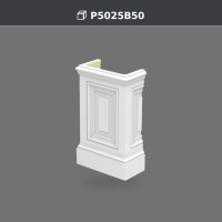 Polyurethane Pilaster Column Base 14 x 28 x 46 cm