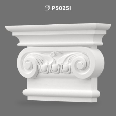Polyurethane Ionic Pilaster Capital Decorative Column Head