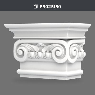 Polyurethane Decorative Product: Ionic Pilaster 18x35x24 cm
