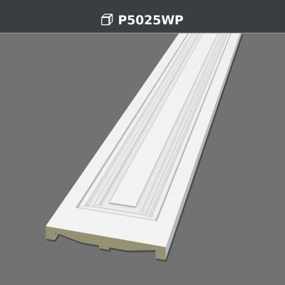 Polyurethane Flat Panel Pilaster Column Wall Decor