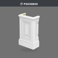 Polyurethane Decorative Pilaster Base 17x34x56 cm